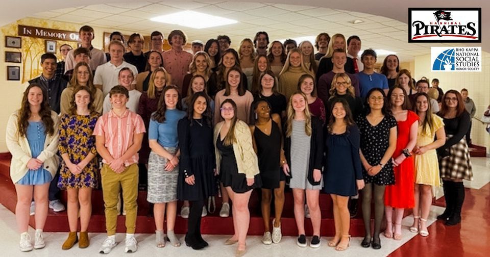 inaugural class of Rho Kappa social Studies honor society